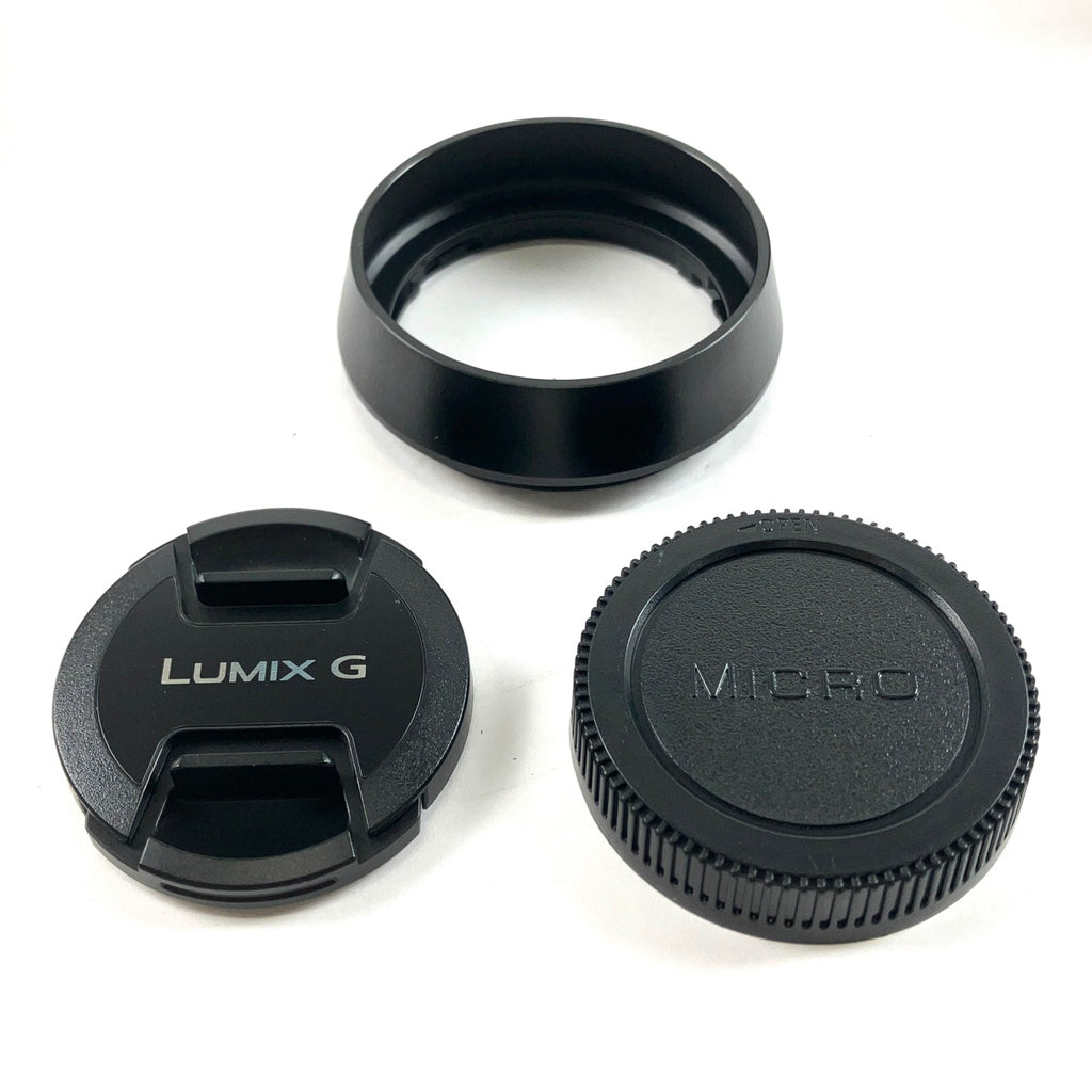 パナソニック Panasonic LEICA DG SUMMILUX 15mm F1.7 ASPH. H-X015-K ブラック 一眼カメラ用レンズ（オートフォーカス） 【中古】