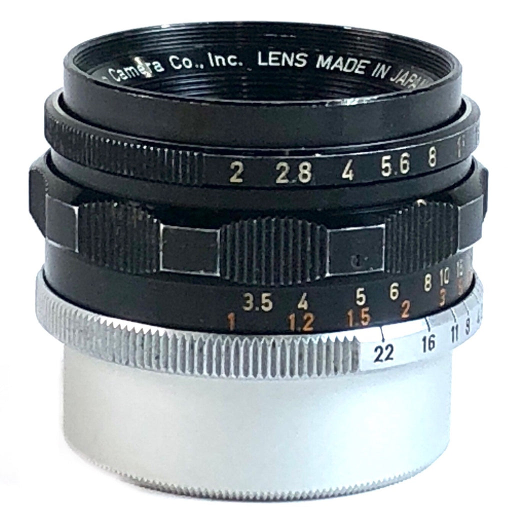 キヤノン Canon 35mm F2 Lマウント L39 レンジファインダーカメラ用レンズ 【中古】