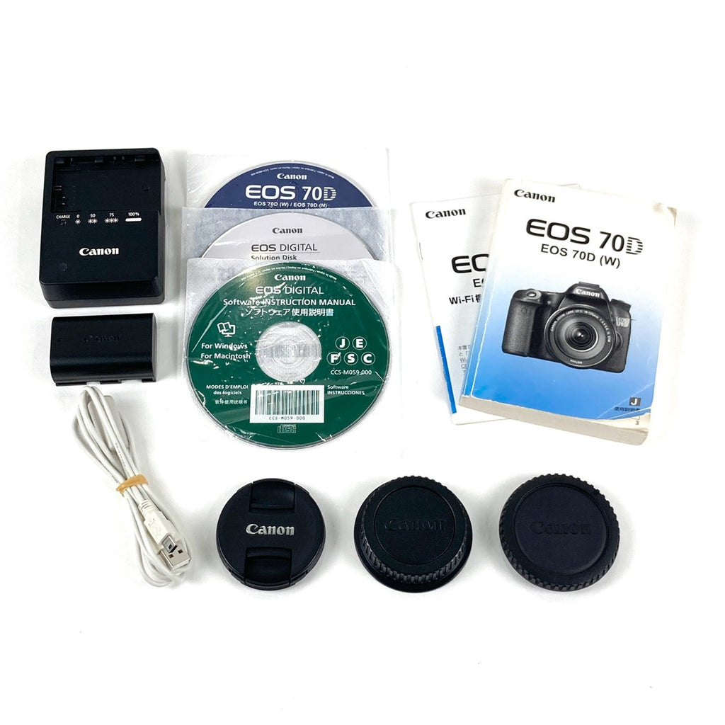 キヤノン Canon EOS 70D EF-S 18-55 IS STM レンズキット デジタル 一眼レフカメラ 【中古】