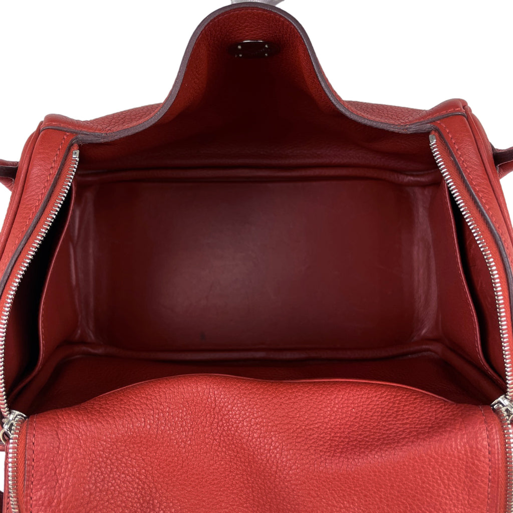 【在庫一掃】 エルメス リンディ 26 ショルダーバッグ ハンドバッグ トリヨンクレマンス ブラウン □M レディース 【中古】 brbag