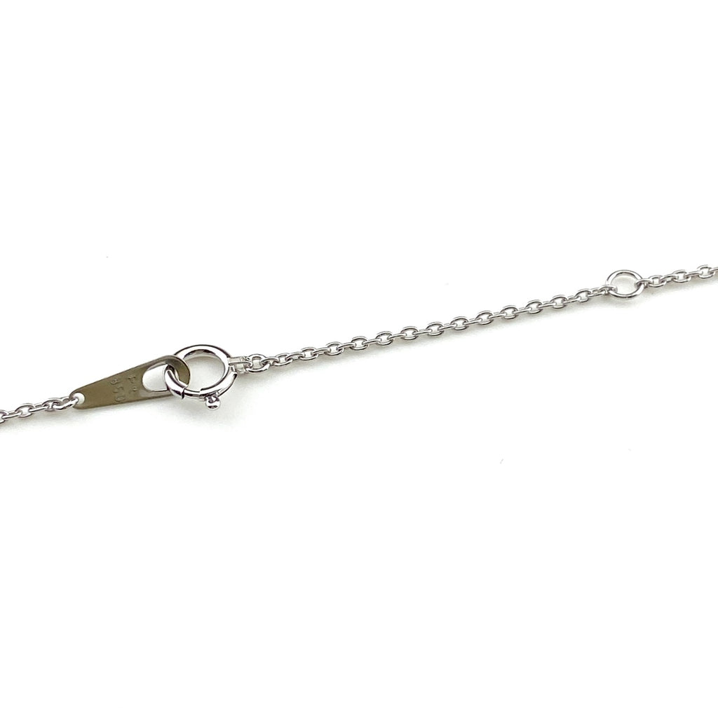 フラワーモチーフ デザインネックレス プラチナ ペンダント メレダイヤ 花 ハート ネックレス Pt900 Pt850 ダイヤモンド レディース 【中古】nbjwl