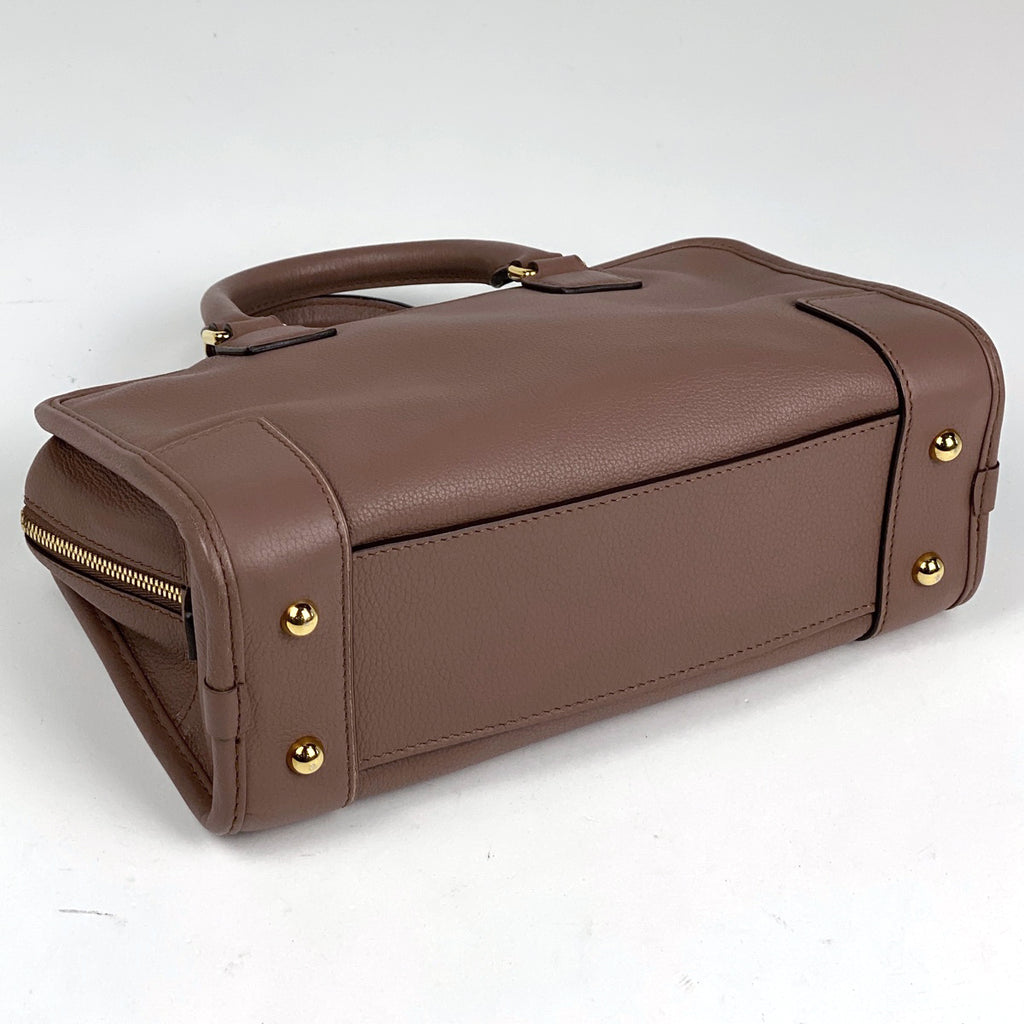 ロエベ アマソナ 23 2WAY ショルダーバッグ アナグラム ハンドバッグ レザー ピンクブラウン レディース 【中古】 brbag