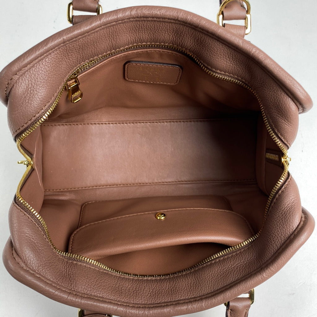 ロエベ アマソナ 23 2WAY ショルダーバッグ アナグラム ハンドバッグ レザー ピンクブラウン レディース 【中古】 brbag