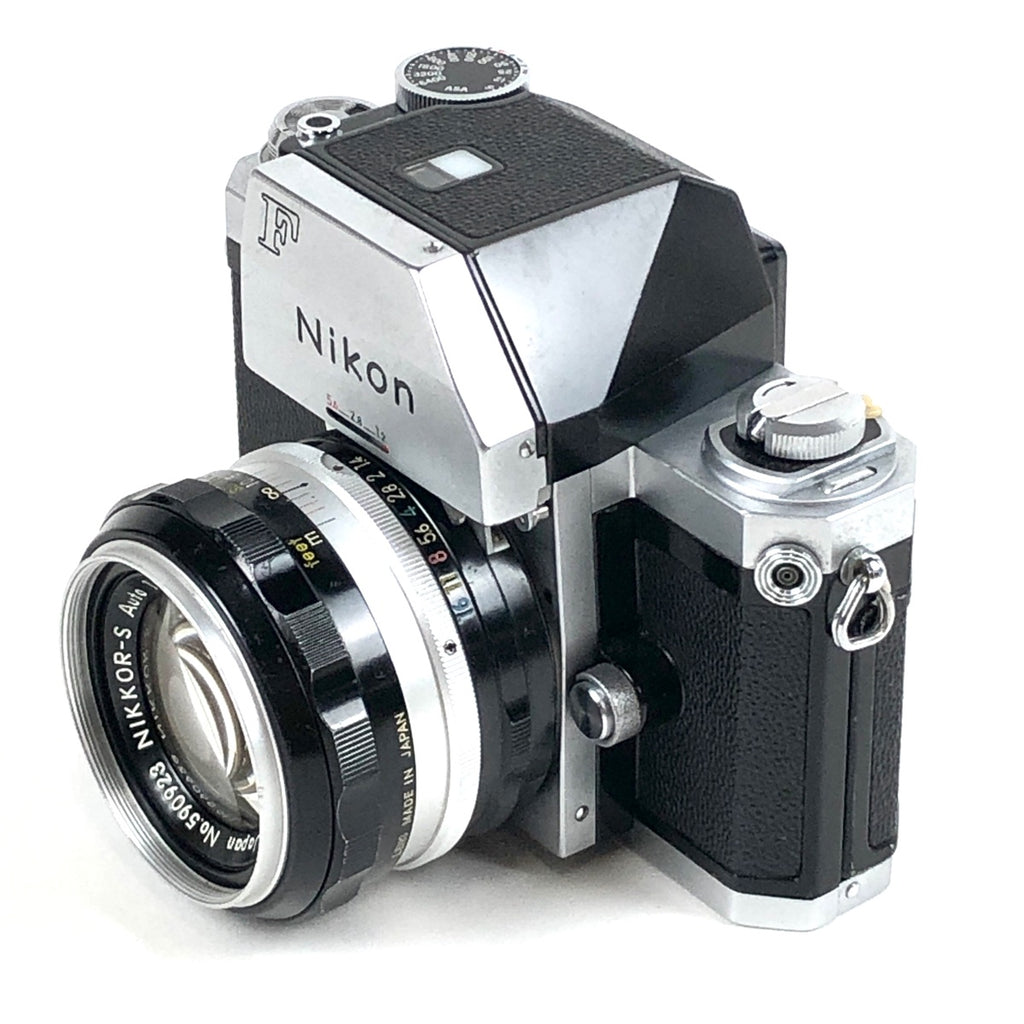 ニコン Nikon F フォトミック シルバー + NIKKOR-S Auto 50mm F1.4 フィルム マニュアルフォーカス 一眼レフカメラ 【中古】