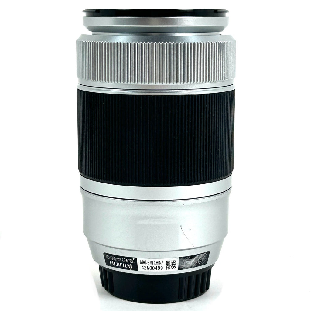 富士フイルム FUJIFILM XC 50-230mm F4.5-6.7 OIS シルバー 一眼カメラ用レンズ（オートフォーカス） 【中古】