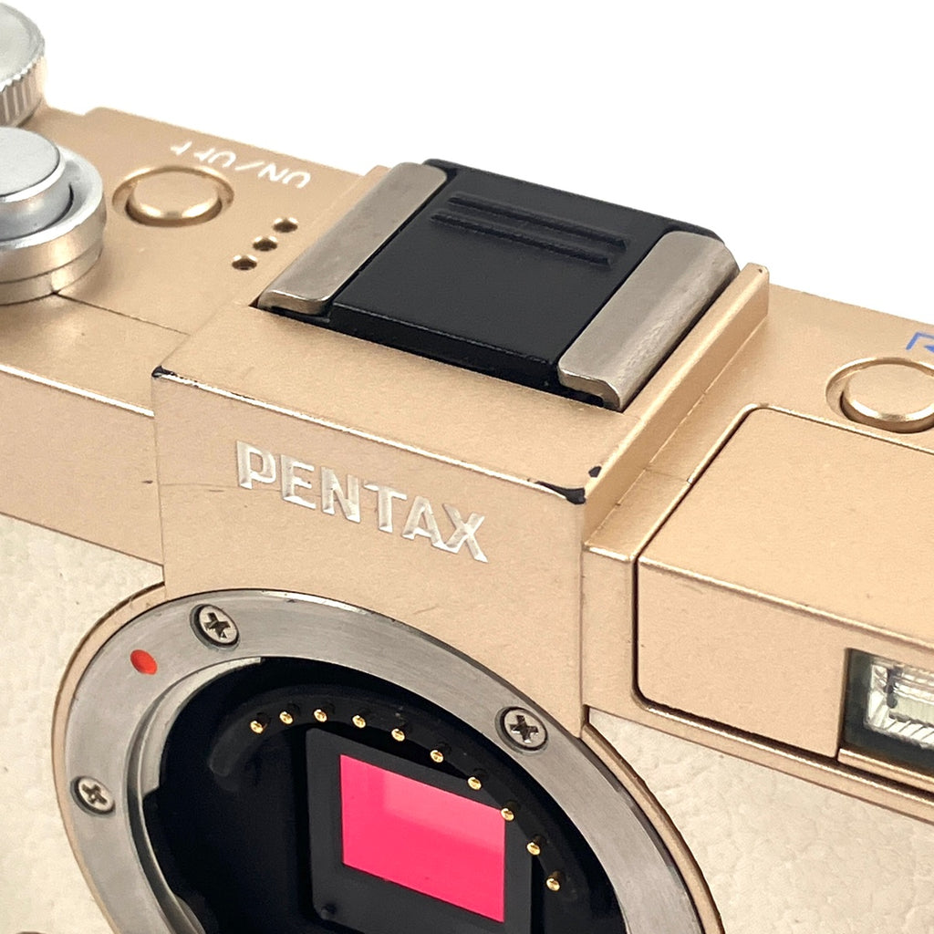 ペンタックス PENTAX Q-S1 ダブルズームキット シャンパンゴールド×クリーム デジタル ミラーレス 一眼カメラ 【中古】