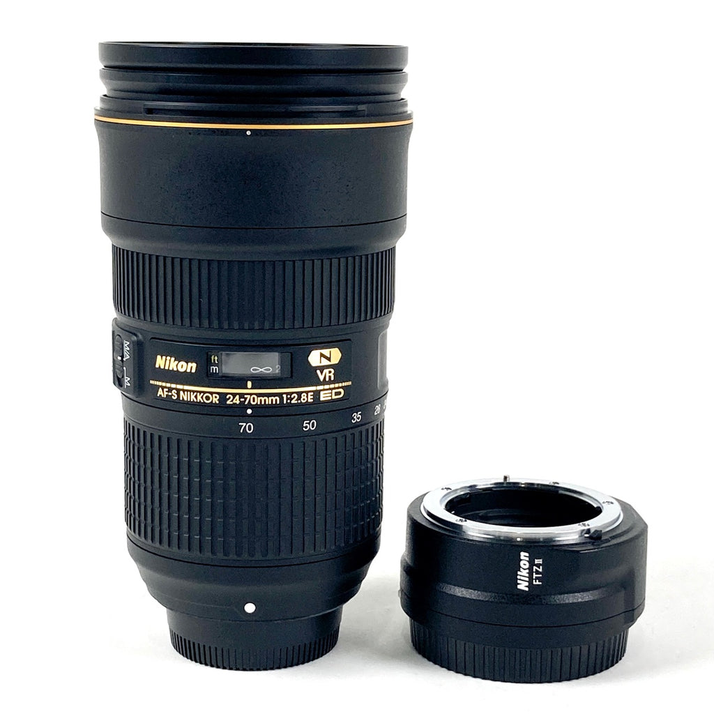 ニコン Nikon AF-S NIKKOR 24-70mm F2.8E ED VR + Rマウントアダプター FTZ II 一眼カメラ用レンズ（オートフォーカス） 【中古】