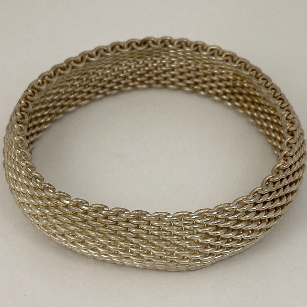 ティファニー　バングル　サマセット　メッシュ　シルバー925 ブレスレット TIFFANY&Co.】ティファニー ブレスレット サマセット バングル
