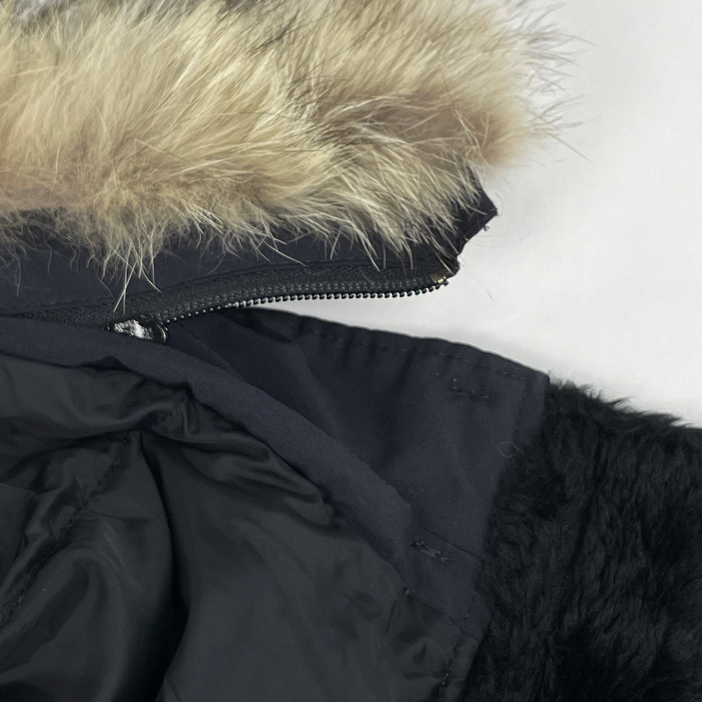 カナダグース ブロンテ パーカ ヘリテージ ダウンコート アウター ダウンジャケット ネイビー レディース 【中古】brapp