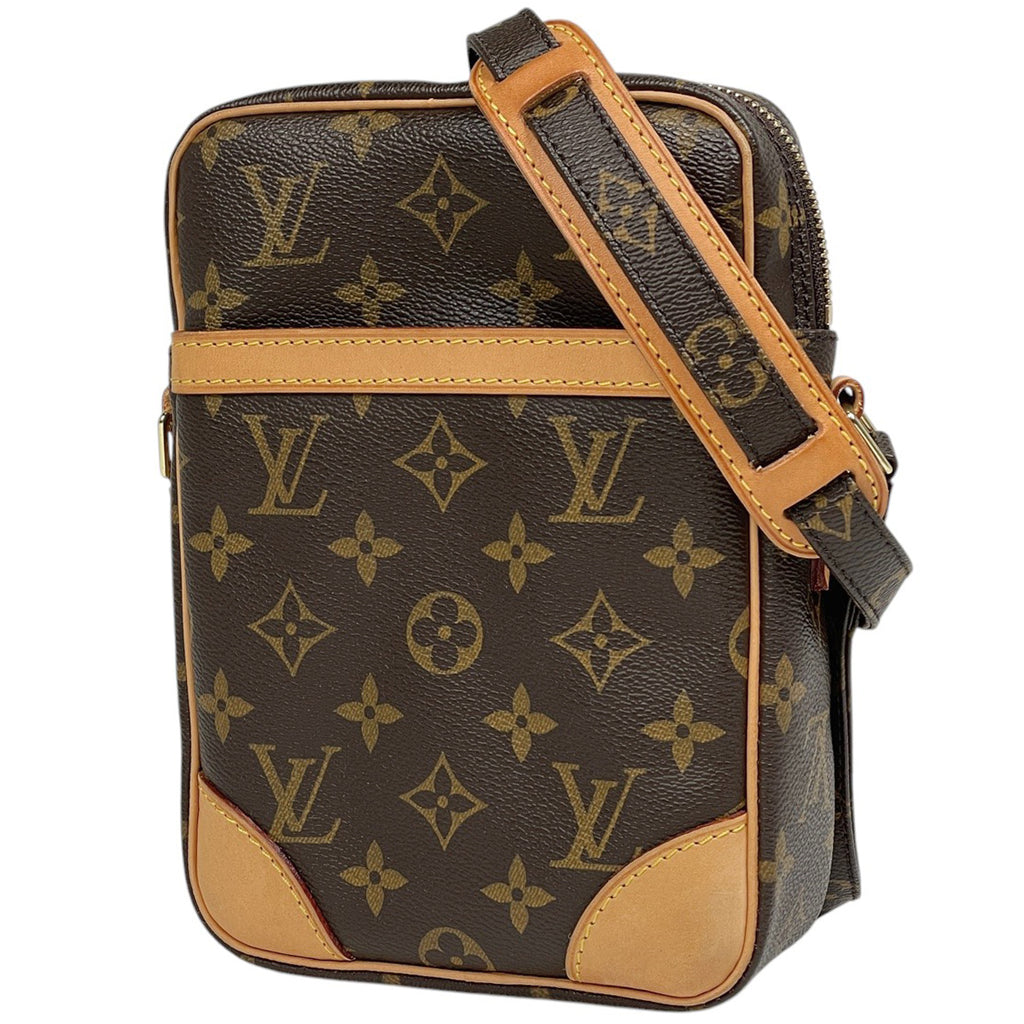 ルイ・ヴィトン ダヌーブ 斜め掛け ショルダーバッグ モノグラム ブラウン M45266 レディース 【中古】brbag