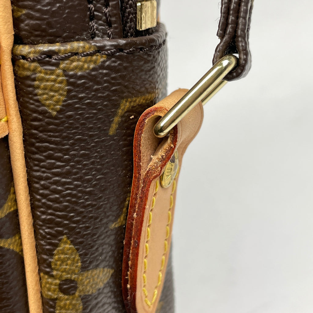 ルイ・ヴィトン ダヌーブ 斜め掛け ショルダーバッグ モノグラム ブラウン M45266 レディース 【中古】brbag