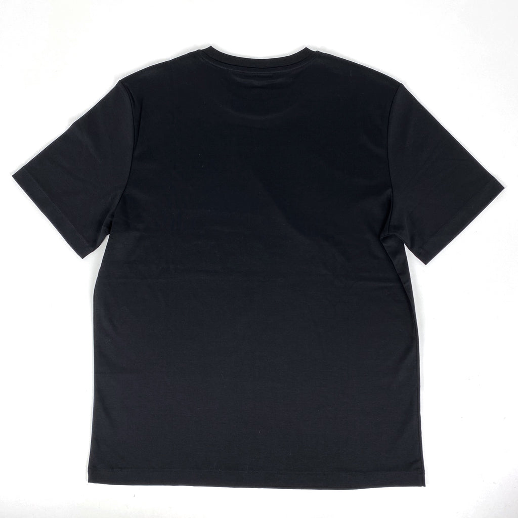 プラダ ロゴ 半袖 Tシャツ クルーネック トップス 半袖Ｔシャツ 綿 ブラック メンズ 【中古】brapp