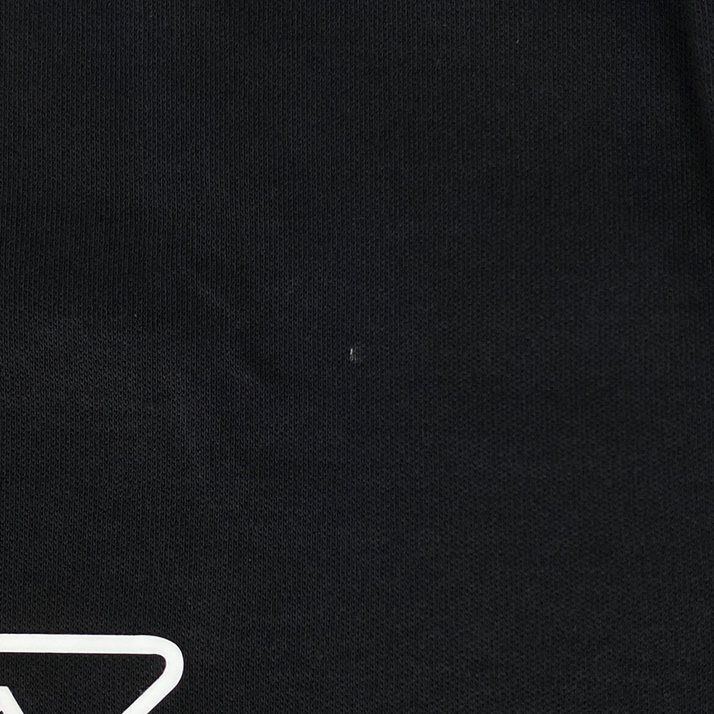 プラダ ロゴ 半袖 Tシャツ クルーネック トップス 半袖Ｔシャツ 綿 ブラック メンズ 【中古】brapp