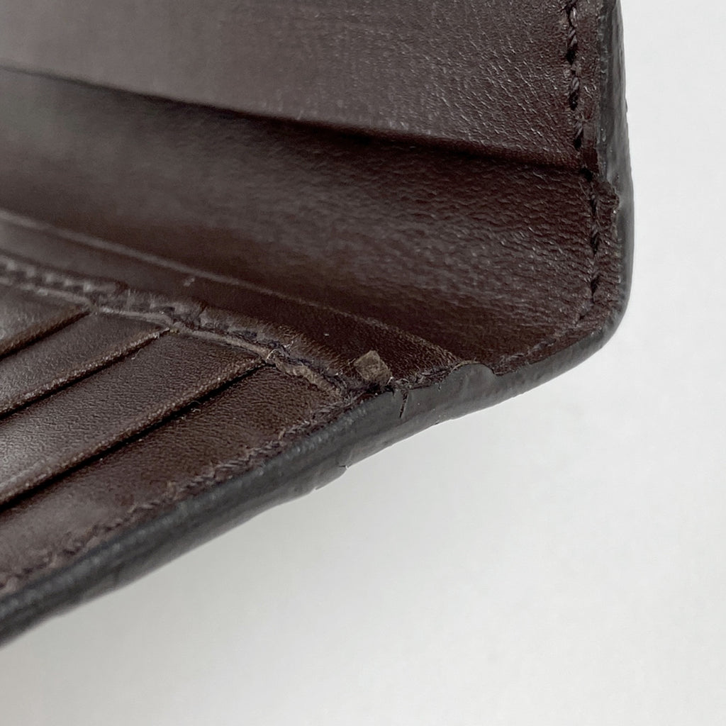 グッチ グッチシマ カードケース パスケース 名刺入れ シグネチャー カードケース シマレザー ブラウン 146230 メンズ 【中古】brbag