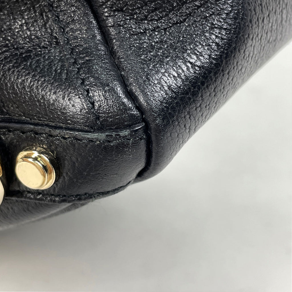 グッチ ロゴ トートバッグ ハンドバッグ アビー GG柄 トートバッグ レザー ブラック 130739 レディース 【中古】brbag
