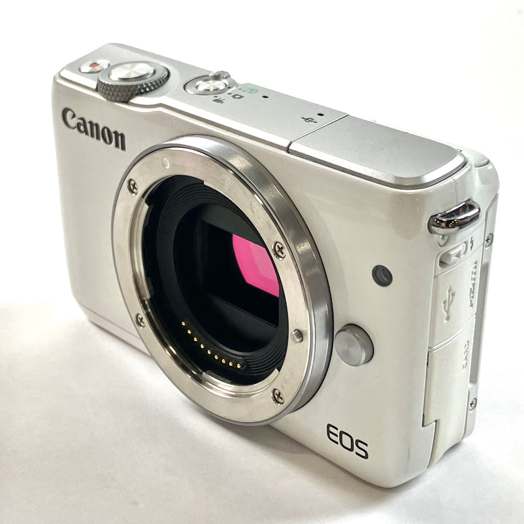 キヤノン Canon EOS M10 ダブルレンズキット ホワイト デジタル ミラーレス 一眼カメラ 【中古】