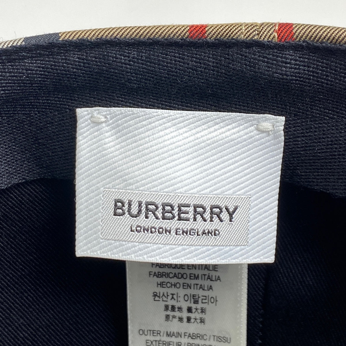 値下げ◾︎Burberry レインボー ヴィンテージチェックベースボールキャップ NEW Collectors Piece Burberry Vintage Nova Check RAINBOW