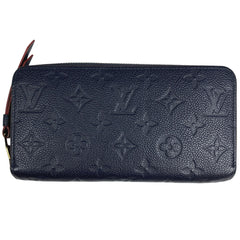 ルイ・ヴィトン ジッピー ウォレット 札入れ 小銭入れ ラウンドファスナー ラウンドジップ 長財布 モノグラムアンプラント マリーヌルージュ(ネイビー) M62121 レディース 【中古】brbag