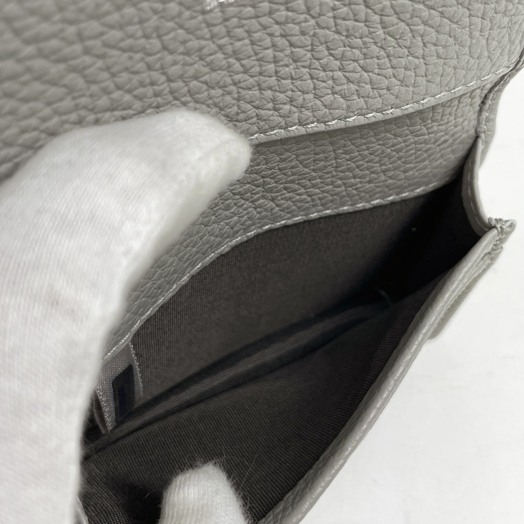 ジミーチュウ ロゴ カードケース 名刺入れ スタッズ カードケース レザー グレー レディース 【中古】brbag