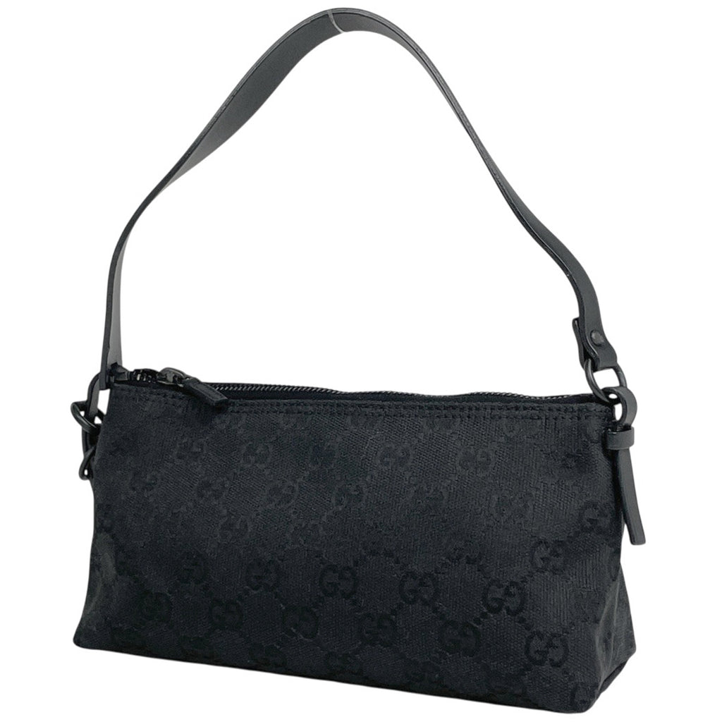 グッチ GG柄 ハンドバッグ アクセサリーポーチ ハンドバッグ GGキャンバス ブラック 103399 レディース 【中古】brbag