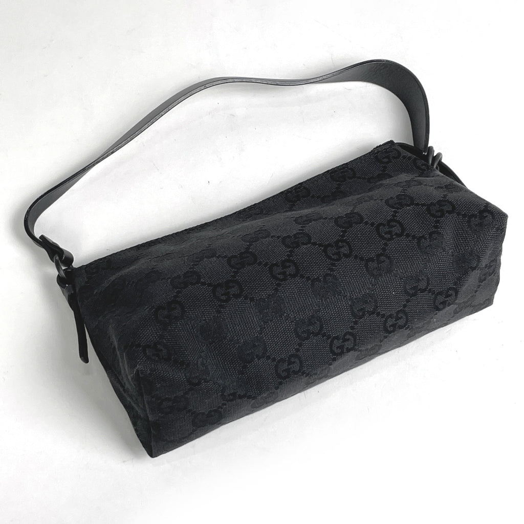 グッチ GG柄 ハンドバッグ アクセサリーポーチ ハンドバッグ GGキャンバス ブラック 103399 レディース 【中古】brbag