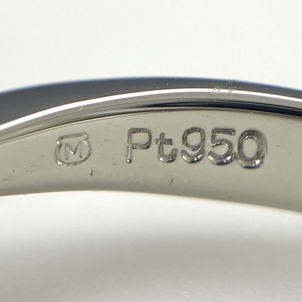 ミキモト ダイヤモンド デザインリング プラチナ 指輪 リング 7.5号 Pt950 ダイヤモンド レディース 【中古】brjwl