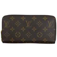 ルイ・ヴィトン ジッピー ウォレット 札入れ 小銭入れ ラウンドジップ ラウンドファスナー 長財布 モノグラム ブラウン M42616 レディース 【中古】brbag