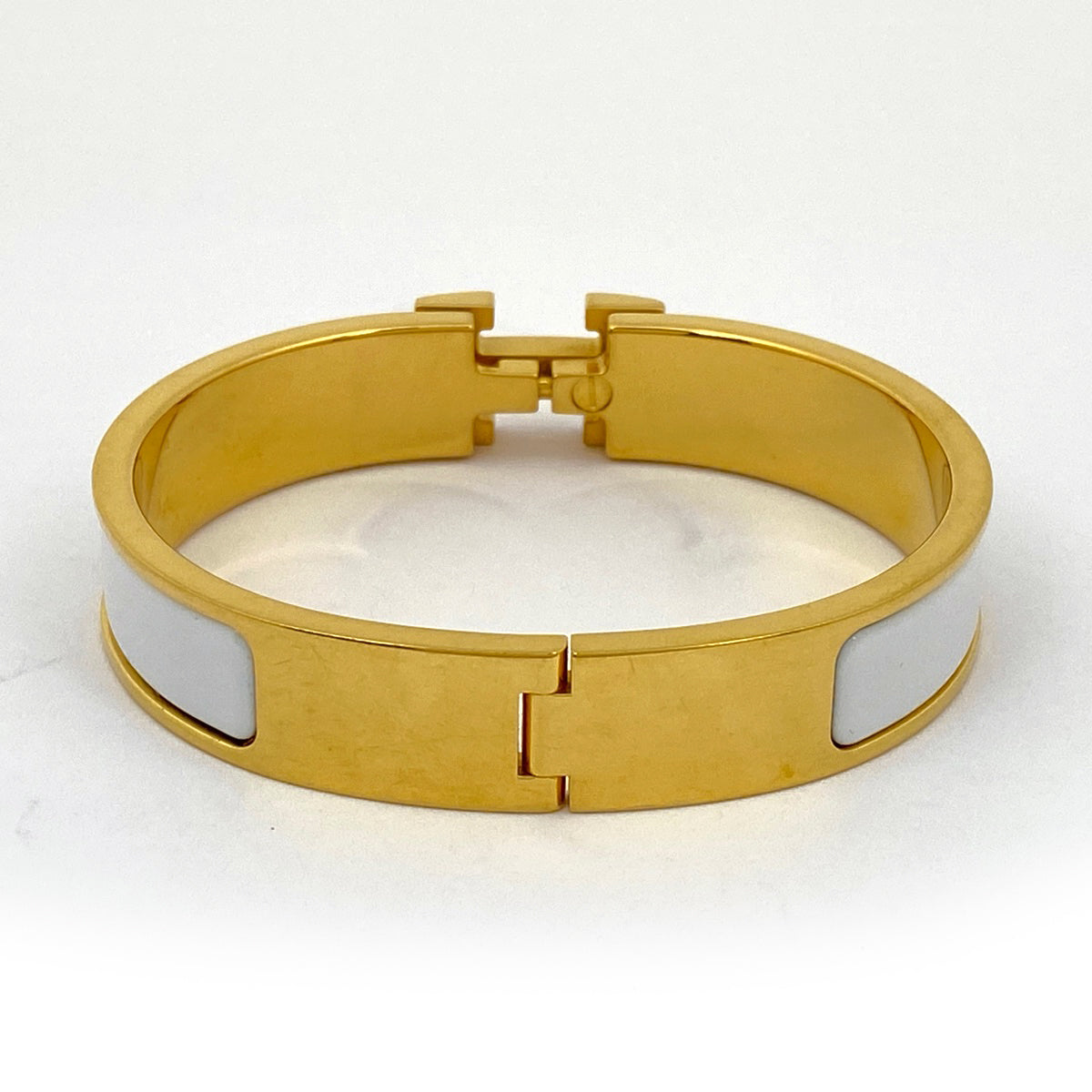 在庫一掃】 エルメス クリッククラック PM 腕輪 Hロゴ バングル GP