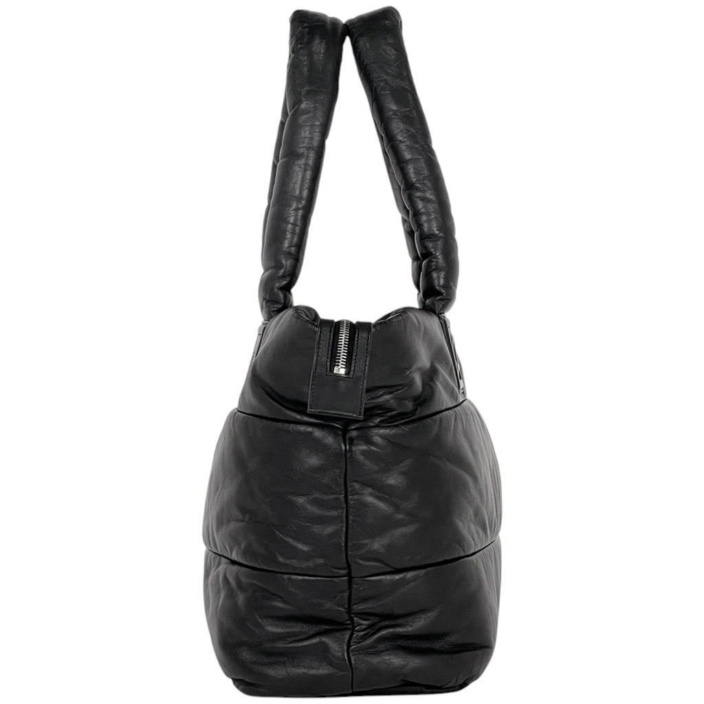 シャネル コココクーン トートバッグ ココマーク ハンドバッグ トートバッグ レザー ブラック レディース 【中古】brbag