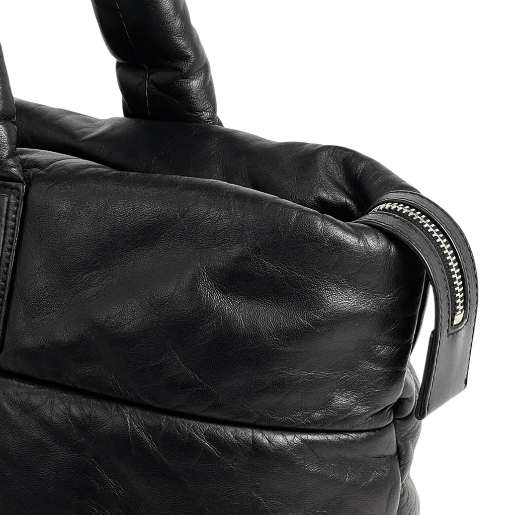 シャネル コココクーン トートバッグ ココマーク ハンドバッグ トートバッグ レザー ブラック レディース 【中古】brbag