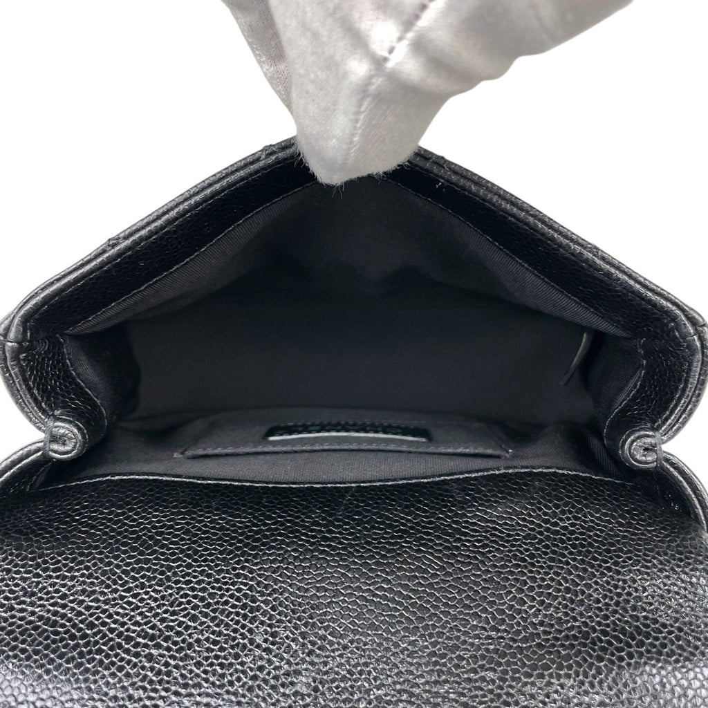 シャネル ココマーク チェーン ショルダーバッグ マトラッセ ショルダーバッグ キャビアスキン ブラック レディース 【中古】brbag