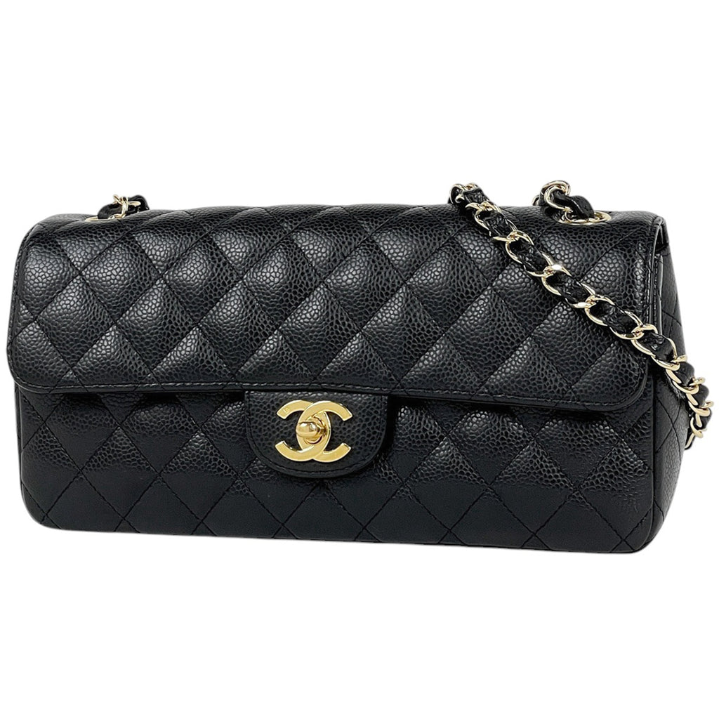 シャネル ココマーク チェーン ショルダーバッグ マトラッセ キャビアスキン ブラック レディース 【中古】brbag