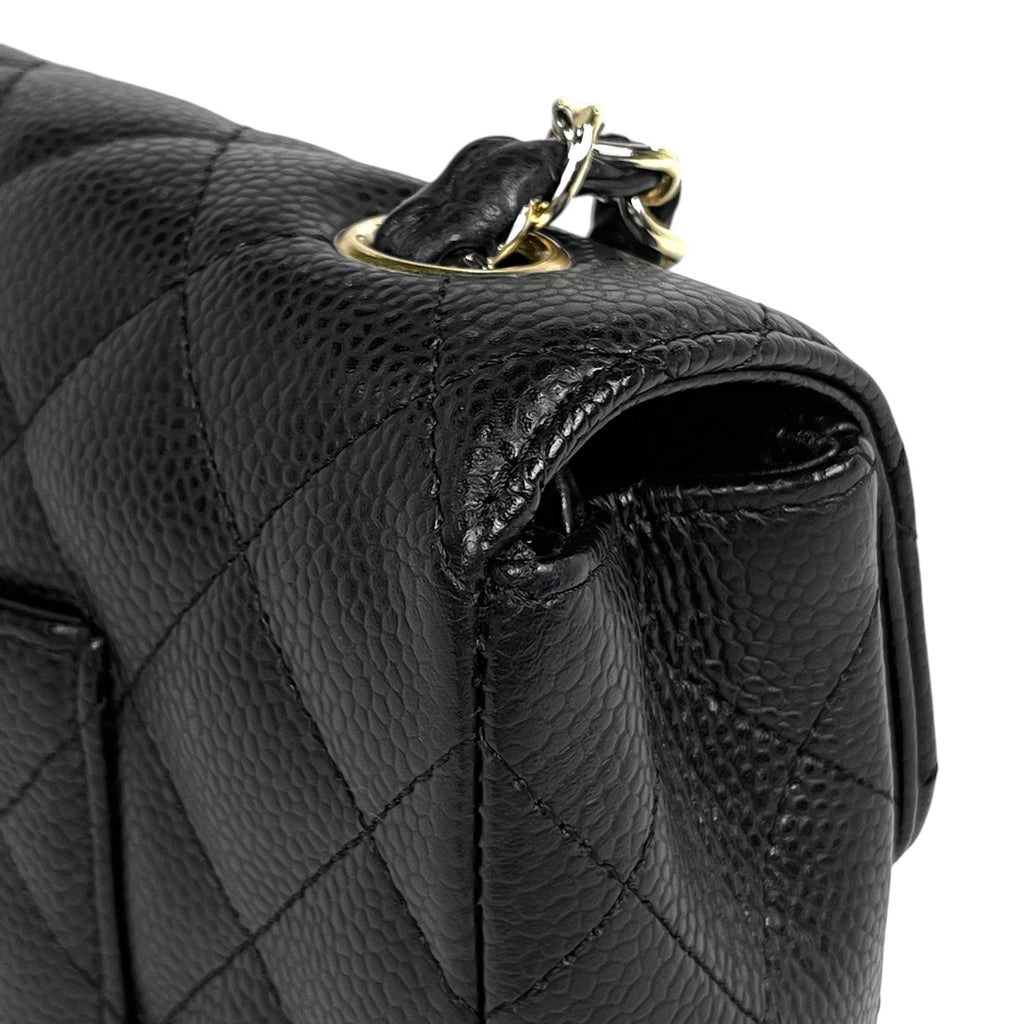 シャネル ココマーク チェーン ショルダーバッグ マトラッセ キャビアスキン ブラック レディース 【中古】brbag