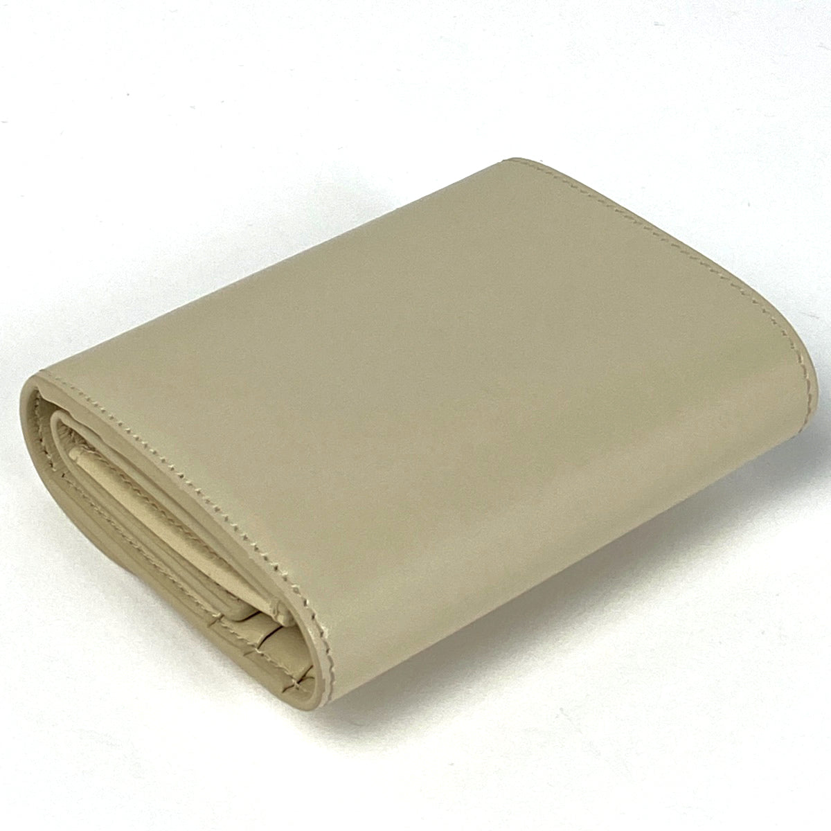 セリーヌ トリオンフ スモールフラップ 財布　三つ折り ベージュ レザー 在庫一掃】 セリーヌ トリオンフ スモール フラップ ウォレット 札入れ