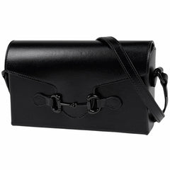 グッチ ホースビット 1955 ショルダーバッグ 斜め掛け ショルダーバッグ レザー ブラック 699296 レディース 【中古】brbag