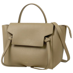 セリーヌ ベルトバッグ ミニ 2WAY ショルダーバッグ ハンドバッグ レザー ベージュ レディース 【中古】brbag