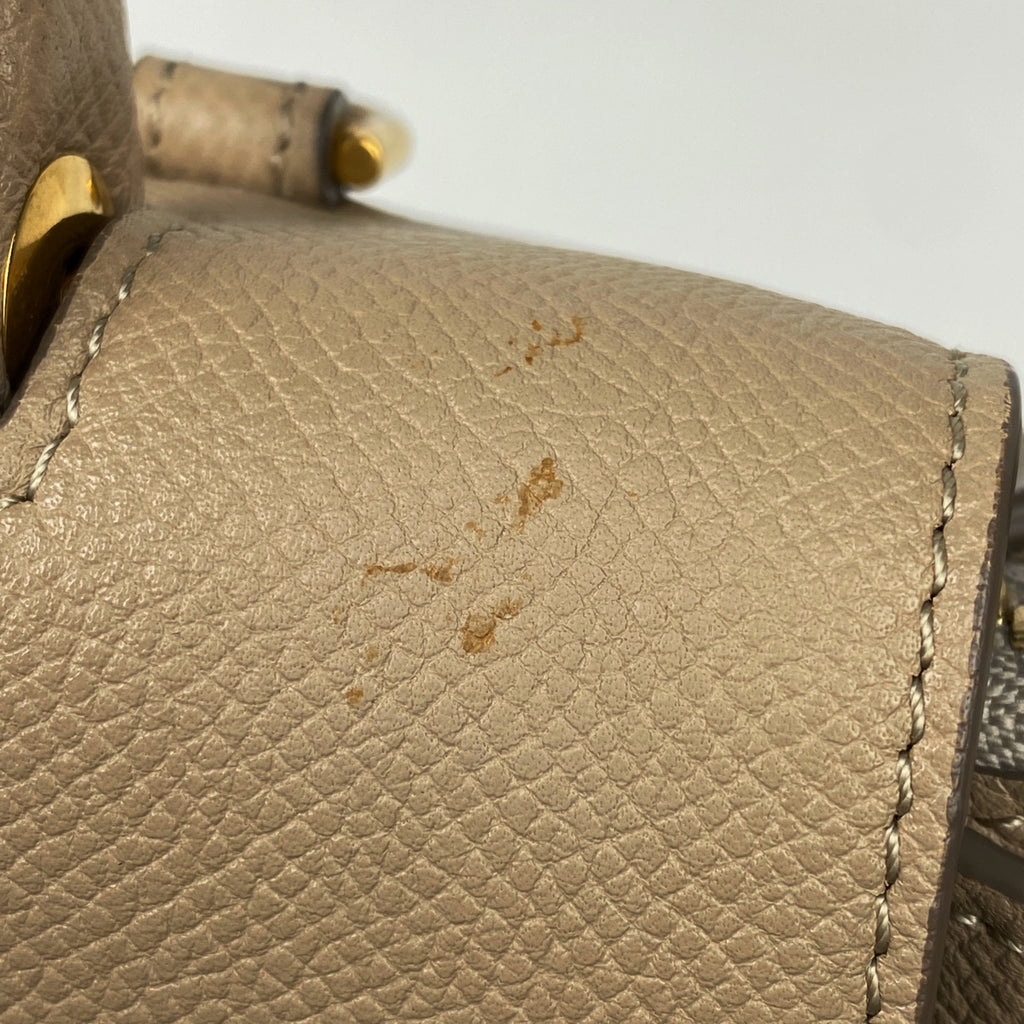 セリーヌ ベルトバッグ ミニ 2WAY ショルダーバッグ ハンドバッグ レザー ベージュ レディース 【中古】brbag