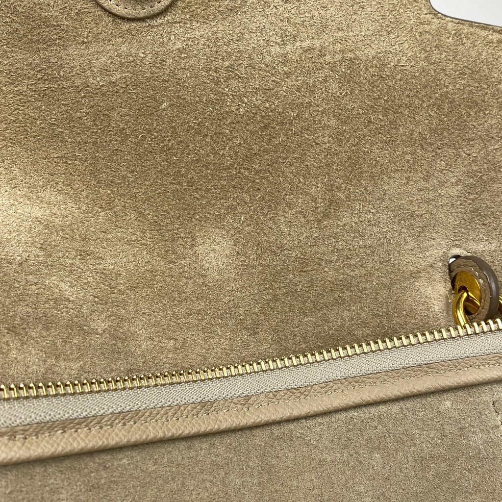 セリーヌ ベルトバッグ ミニ 2WAY ショルダーバッグ ハンドバッグ レザー ベージュ レディース 【中古】brbag