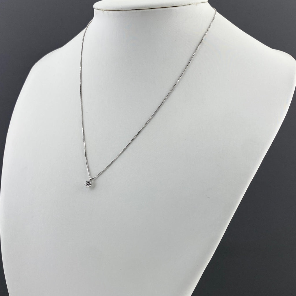 ダイヤモンド デザインネックレス プラチナ ペンダント ネックレス Pt900 Pt850 ダイヤモンド レディース 【中古】nbjwl
