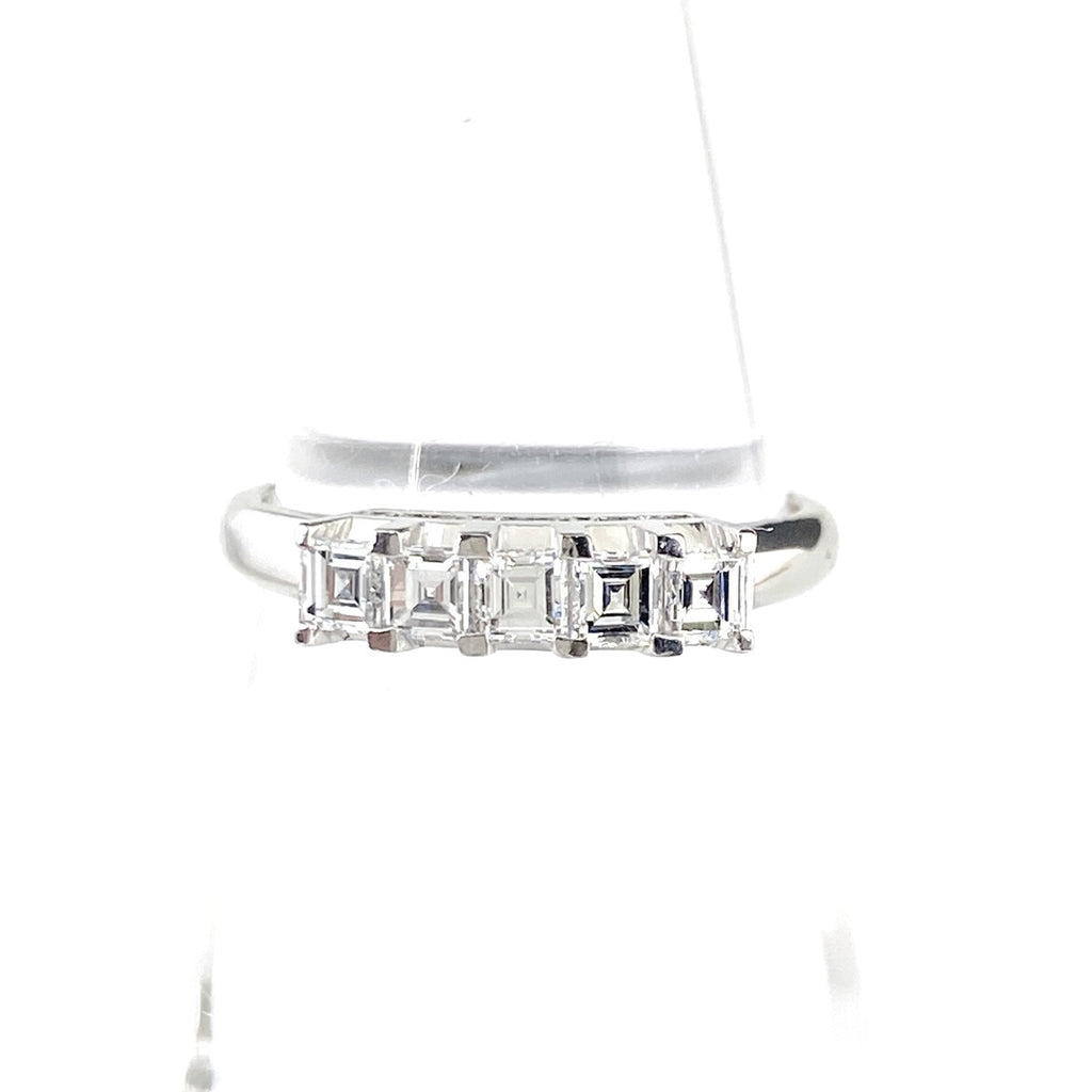 メレダイヤ デザインリング プラチナ 指輪 リング 11号 Pt900 ダイヤモンド レディース 【中古】nbjwl