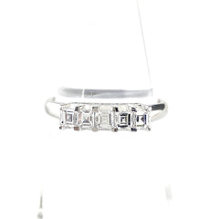 メレダイヤ デザインリング プラチナ 指輪 リング 11号 Pt900 ダイヤモンド レディース 【中古】nbjwl