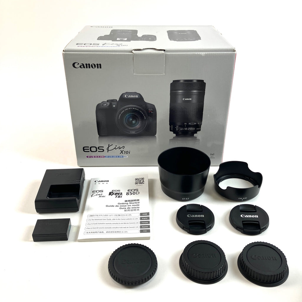 キヤノン Canon EOS Kiss X10i ダブルズームキット デジタル 一眼レフカメラ 【中古】