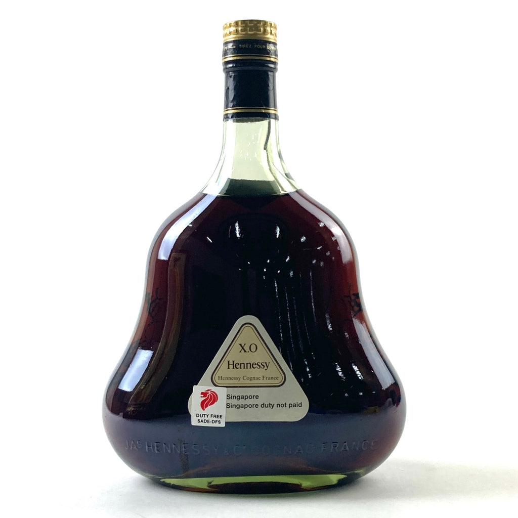 ヘネシー Hennessy XO 金キャップ グリーンボトル 1000ml ブランデー コニャック 【古酒】