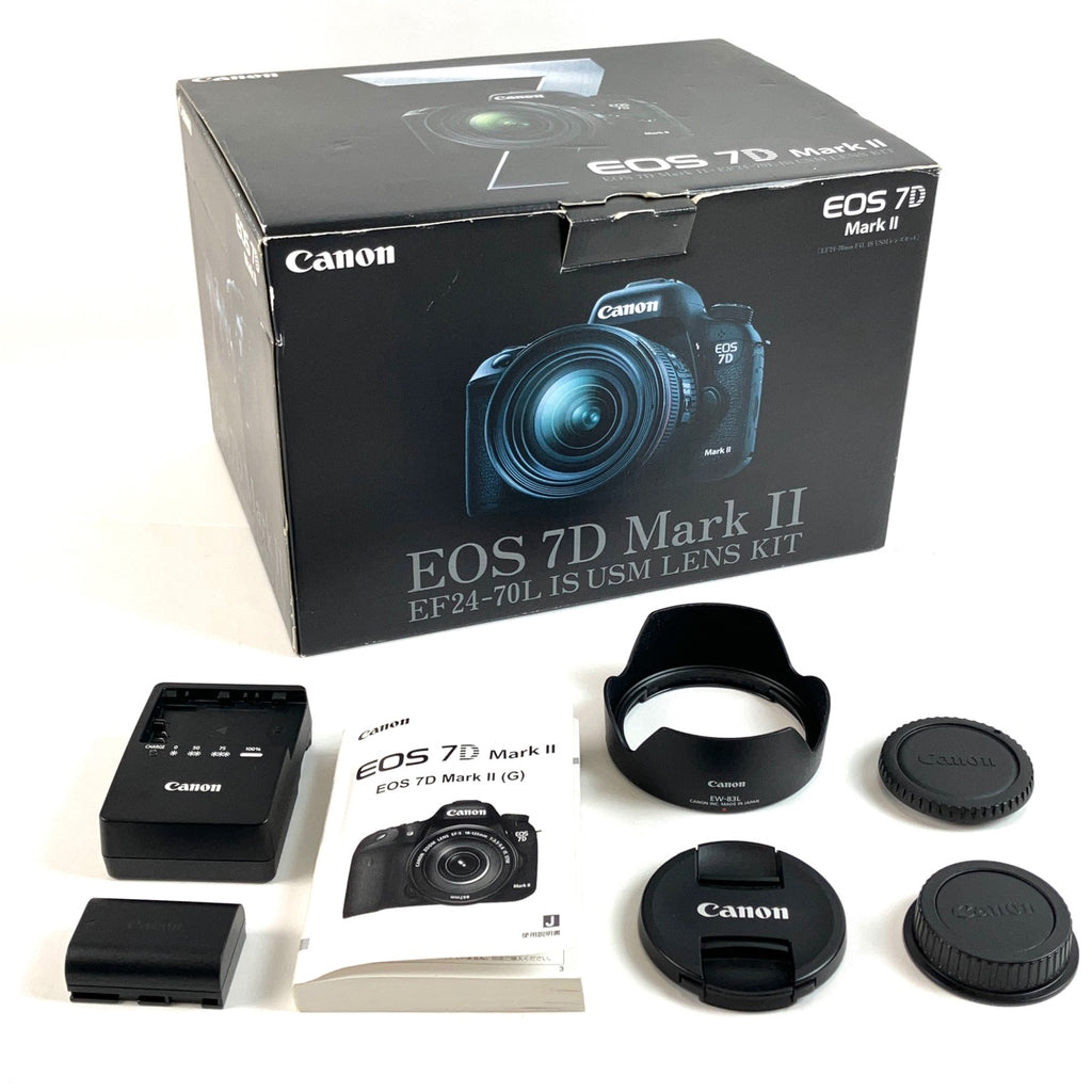 キヤノン Canon EOS 7D Mark II EF 24-70L IS USM レンズキット デジタル 一眼レフカメラ 【中古】