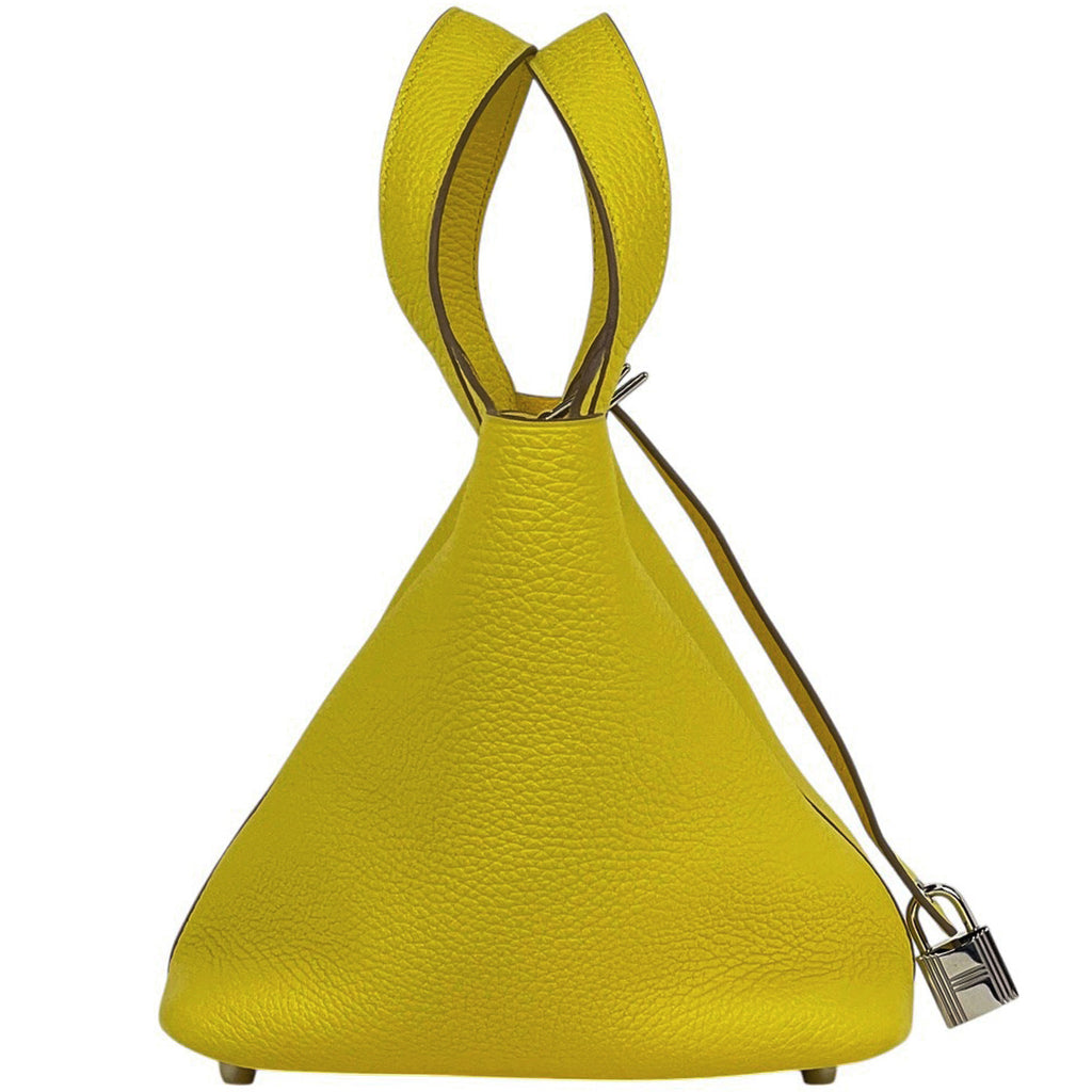 エルメス ピコタンロック PM ミニバッグ ハンドバッグ トリヨンクレマンス ライム Z レディース 【中古】 brbag