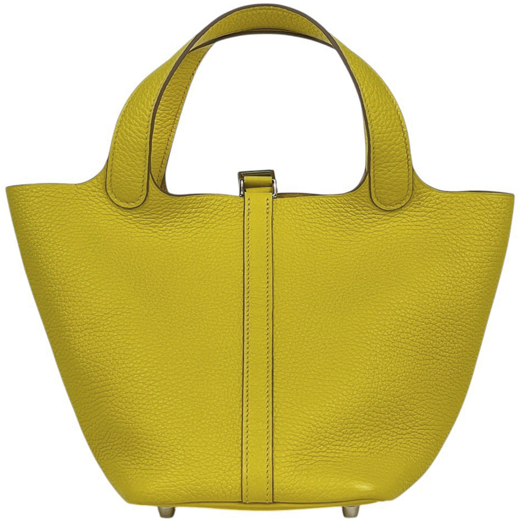 エルメス ピコタンロック PM ミニバッグ ハンドバッグ トリヨンクレマンス ライム Z レディース 【中古】 brbag