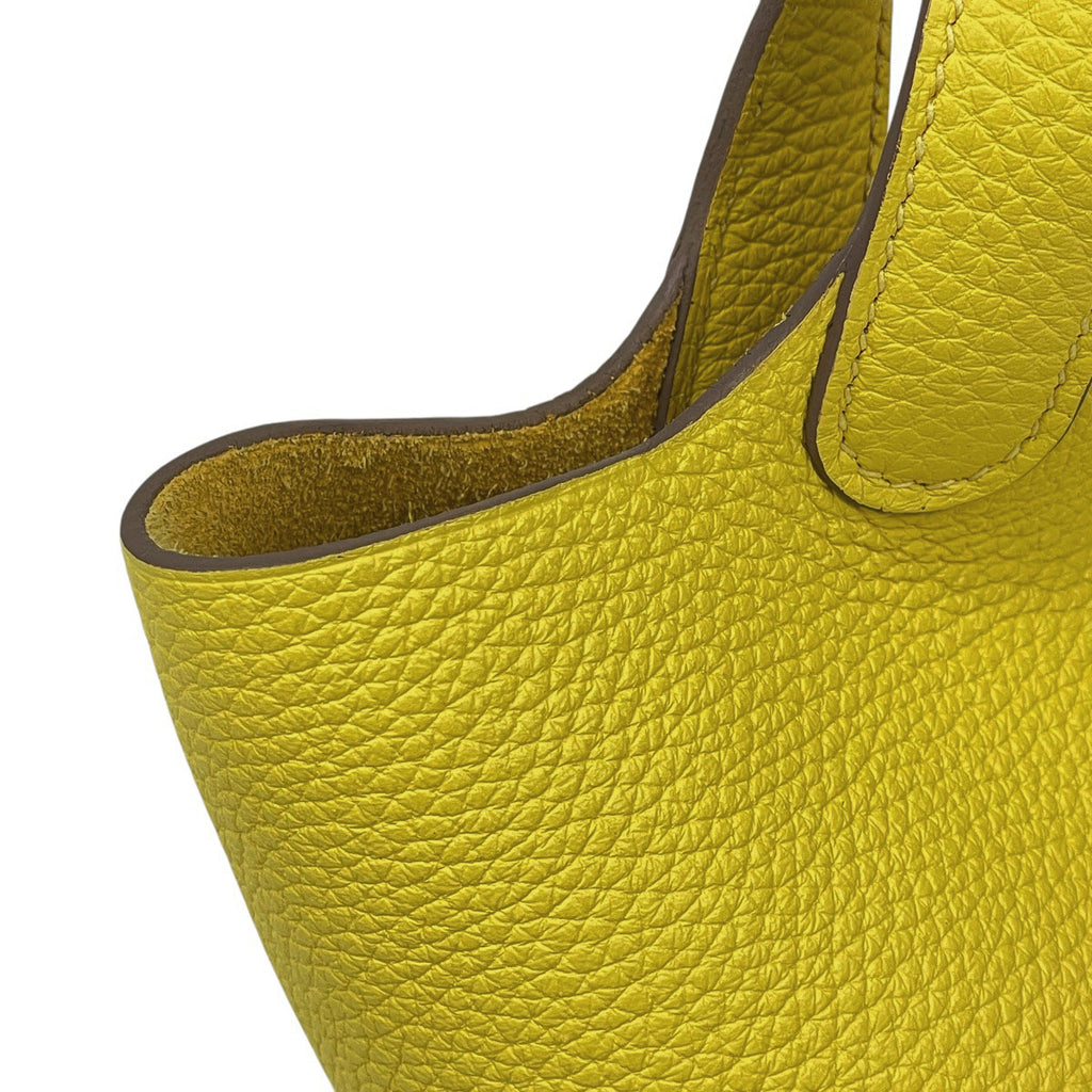 エルメス ピコタンロック PM ミニバッグ ハンドバッグ トリヨンクレマンス ライム Z レディース 【中古】 brbag