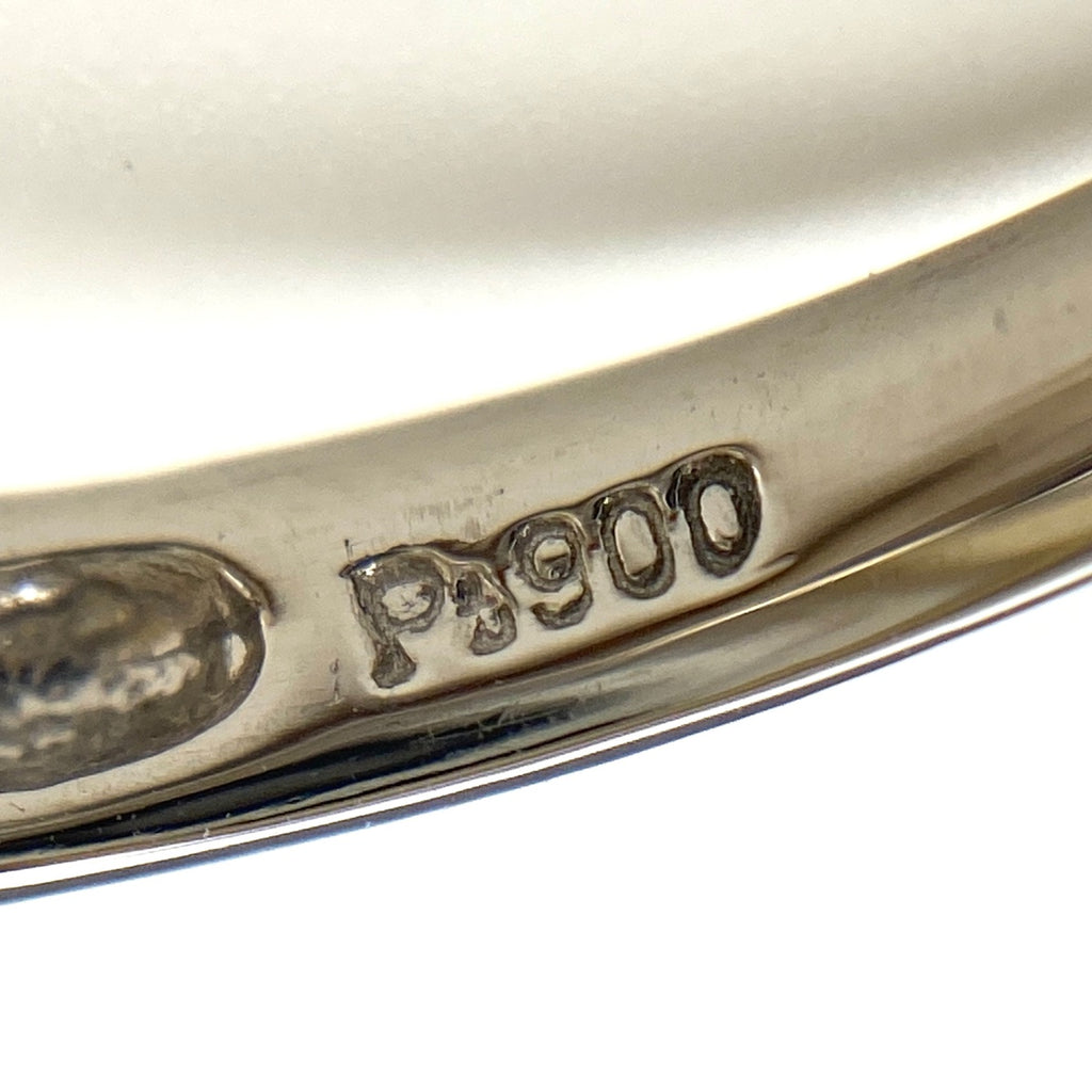 パール デザインリング プラチナ 指輪 メレダイヤ 真珠 リング 13号 Pt900 パール ダイヤモンド レディース 【中古】nbjwl