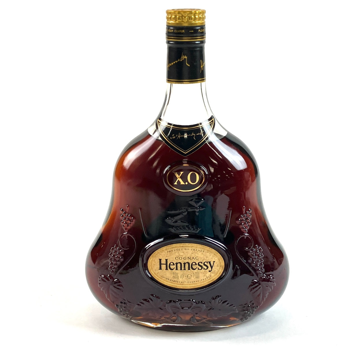 バイセル公式】ヘネシー Hennessy XO 金キャップ クリアボトル 1000ml ブランデー コニャック 【古酒】 - バイセルブランシェ