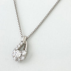 【在庫一掃】 メレダイヤ デザインネックレス プラチナ ペンダント ネックレス Pt900 Pt850 ダイヤモンド レディース 【中古】  nbjwl
 ラッピング可